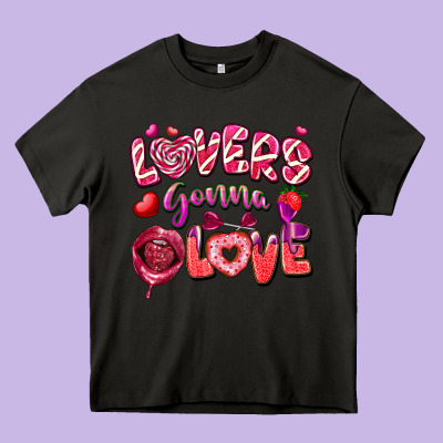 Lovers Gonna Love Heavy Core Tee Designed By Fadigitalartstudio
