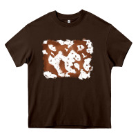 Chocolate Brown cowhide Heavy Core Tee - RanaPortraitStore