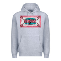 Heather Grey western mama pink glitter Premium Hoodie - BarkalooDesign