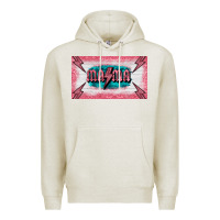 Oatmeal Heather western mama pink glitter Premium Hoodie - BarkalooDesign
