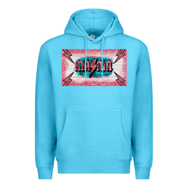 Western Mama Pink Glitter Premium Hoodie by BarkalooDesign | Teevron