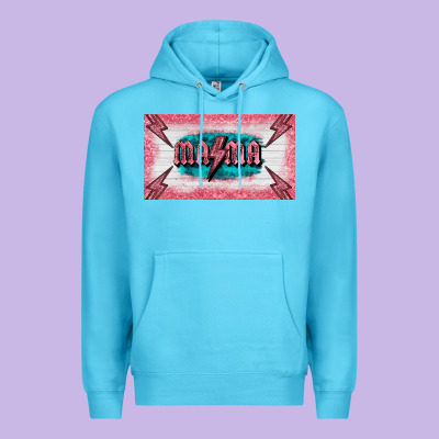 Western Mama Pink Glitter Premium Hoodie Designed By Barkaloodesign