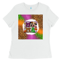 White halloween cow mama Ladies Tee - LillyAllenDesigns