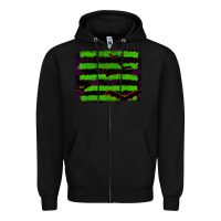 Black halloween with bat backround Zipper Hoodie - RanaPortraitStore