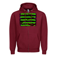 Burgundy halloween with bat backround Zipper Hoodie - RanaPortraitStore