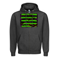 Charcoal Heather halloween with bat backround Zipper Hoodie - RanaPortraitStore