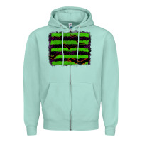 Seafoam halloween with bat backround Zipper Hoodie - RanaPortraitStore