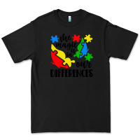 Black the magic is in our differences Premium Tee - CowhideDigitalArt
