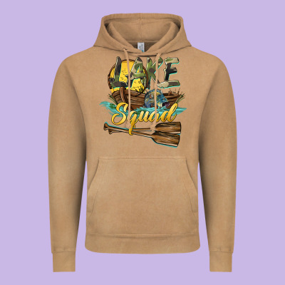 Lake Squad Vintage Hoodie Designed By Barkaloodesign