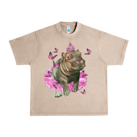 French Oak Baby Hippo With Tutu Urban Heavy Tee - LillyAllenDesigns