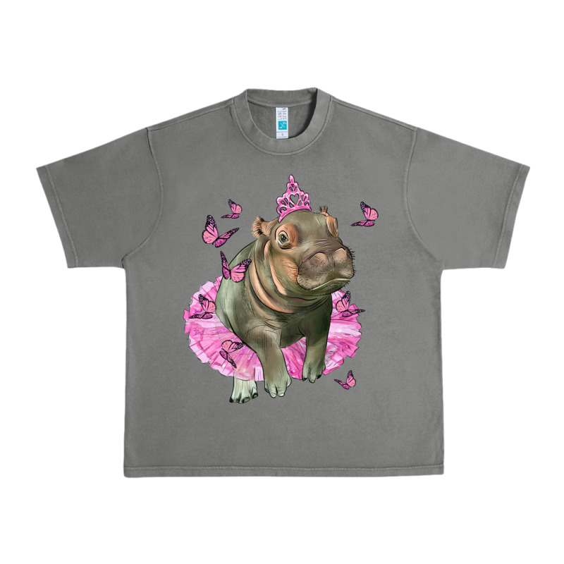 Baby Hippo With Tutu Urban Heavy Tee by LillyAllenDesigns | Teevron