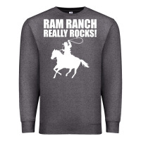 Charcoal Heather Ram Ranch Really Rocks! Premium Sweatshirt - Bettercallsaul