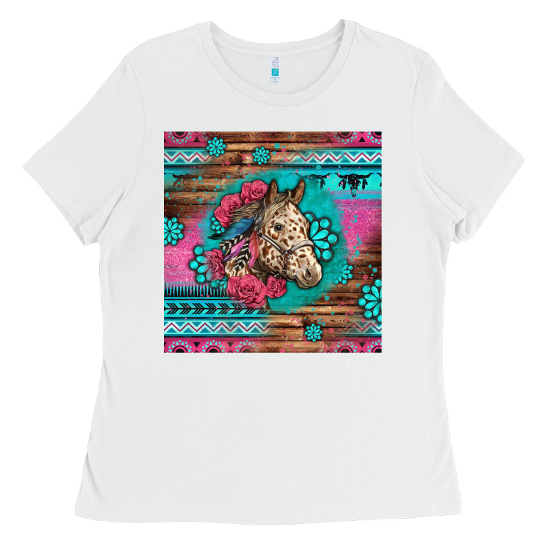 Floral Horse Ladies Tee by LillyAllenDesigns | Teevron