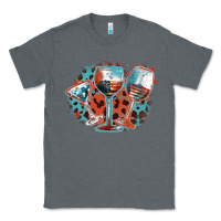 Charcoal Heather American wines Classic Tee - FaDigitalArtStudio
