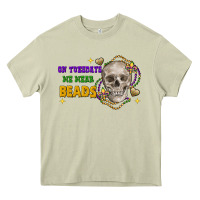 Mossy on tuesdays we wear beads skull Heavy Core Tee - FaDigitalArtStudio