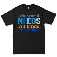 Black The world needs all kinds of minds Premium Tee - CowhideDigitalArt