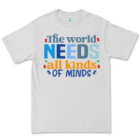 Dove Grey The world needs all kinds of minds Premium Tee - CowhideDigitalArt