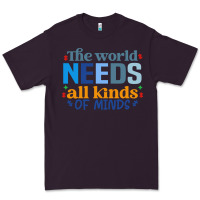 Plum The world needs all kinds of minds Premium Tee - CowhideDigitalArt