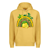 Antique Gold lemon  rainbow Premium Hoodie - BarkalooDesign