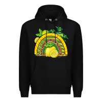 Black lemon  rainbow Premium Hoodie - BarkalooDesign