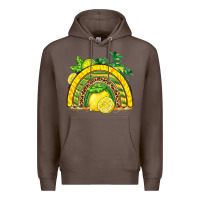 Coffee lemon  rainbow Premium Hoodie - BarkalooDesign