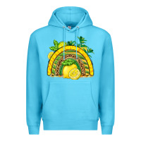 Ocean Blue lemon  rainbow Premium Hoodie - BarkalooDesign