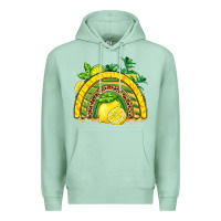 Seafoam lemon  rainbow Premium Hoodie - BarkalooDesign