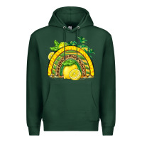Sports Green lemon  rainbow Premium Hoodie - BarkalooDesign