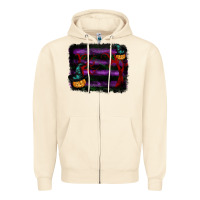 Sandshell halloween witch hat backround Zipper Hoodie - RanaPortraitStore