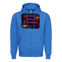 True Royal halloween witch hat backround Zipper Hoodie - RanaPortraitStore