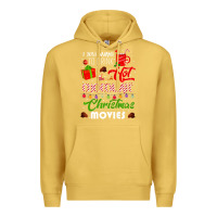 Antique Gold i just want to drink hot chocolate watch christmas movies premium Premium Hoodie - baoMotion