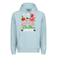 Blue Mist i just want to drink hot chocolate watch christmas movies premium Premium Hoodie - baoMotion