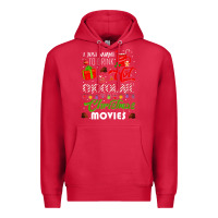 Cardinal i just want to drink hot chocolate watch christmas movies premium Premium Hoodie - baoMotion