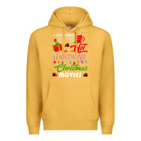Mustard i just want to drink hot chocolate watch christmas movies premium Premium Hoodie - baoMotion