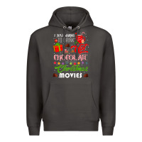 Smoke i just want to drink hot chocolate watch christmas movies premium Premium Hoodie - baoMotion