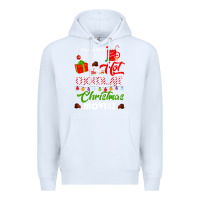 White i just want to drink hot chocolate watch christmas movies premium Premium Hoodie - baoMotion