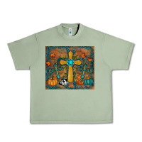 Oil Green fall cross tumbler Urban Heavy Tee - RanaPortraitStore