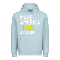 Blue Mist Make America Think Again Funny Elections President Politics Premium Hoodie - baoMotion