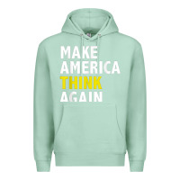Seafoam Make America Think Again Funny Elections President Politics Premium Hoodie - baoMotion