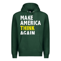 Sports Green Make America Think Again Funny Elections President Politics Premium Hoodie - baoMotion