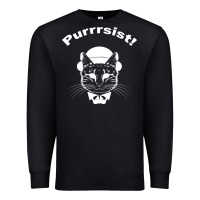 Black Purrrsist Premium Sweatshirt - Bettercallsaul