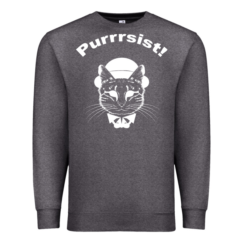 Purrrsist Premium Sweatshirt by Bettercallsaul | Teevron