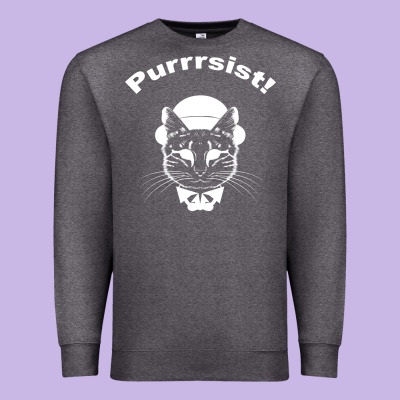 Purrrsist Premium Sweatshirt Designed By Bettercallsaul