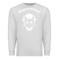 Dove Grey Purrrsist Premium Sweatshirt - Bettercallsaul