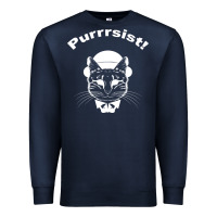 Navy Purrrsist Premium Sweatshirt - Bettercallsaul