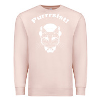 Pale Pink Purrrsist Premium Sweatshirt - Bettercallsaul