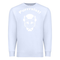 White Purrrsist Premium Sweatshirt - Bettercallsaul