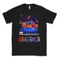 Black Western Fourth Of July America Truck Classic Tee - FaDigitalArtStudio