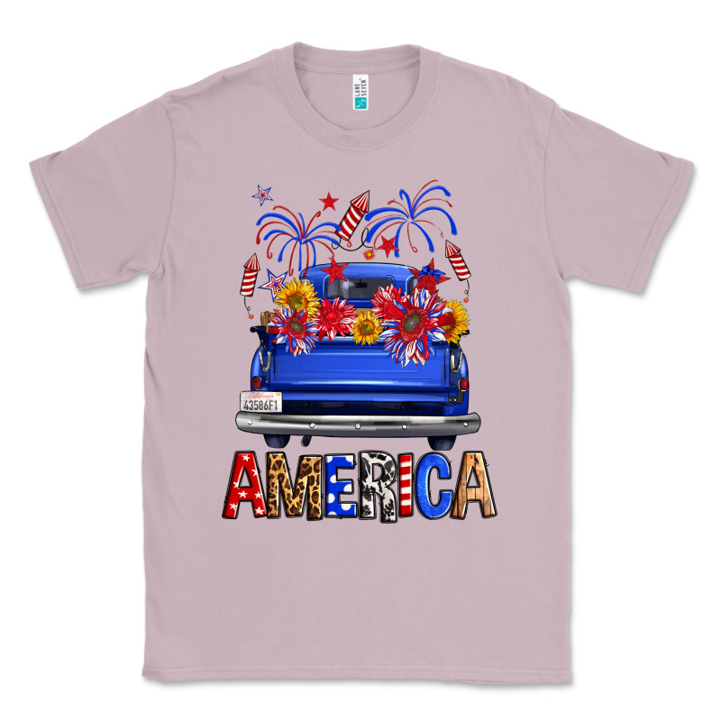 Western Fourth Of July America Truck Classic Tee by FaDigitalArtStudio | Teevron
