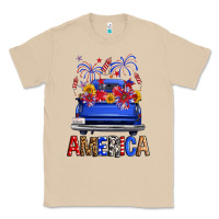 Mushroom Western Fourth Of July America Truck Classic Tee - FaDigitalArtStudio